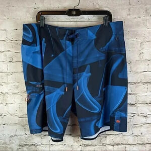 Men's COVA Board Shorts Blue Size 38 Swim Trunk